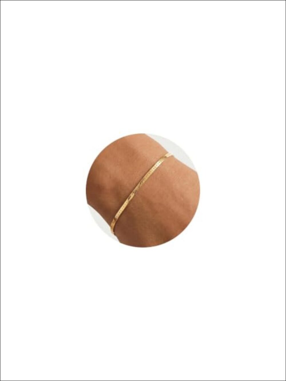 18K Gold Over Sterling Silver Herringbone Chain Bracelet 2mm Women